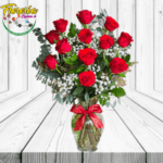 SORPRENDENTE FLORERO 12 ROSAS
