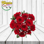 MAGNIFICO AMOR ( RAMO BOUQUET DE 12 ROSAS )