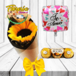 GIRASOL SOLITARIO, GLOBO, BOMBONES