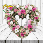 CORONA CORAZON DE ROSAS