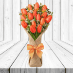 RAMO DE 20 TULIPANES E ILUMINACIÓN