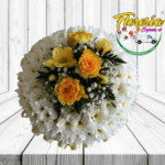 COJIN FUNEBRE DE MAULE Y TOPIARIO FLORAL
