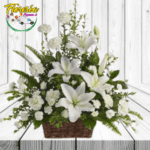 ARREGLO BONDADOSO DE LILIUM Y FLORES DE TEMPORADA