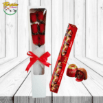 CAJA DE  6 ROSAS Y BOMBONES