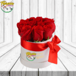 CAJA CILINDRICA DE ROSAS