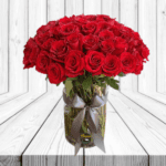 FLORERO DE 60 ROSAS IMPORTADAS