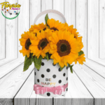 BOX CILINDRICO DE GIRASOLES