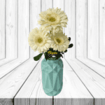 FLORERO DE CERAMICA 3 GERBERAS