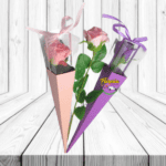 ROSA INDIVUAL EN CONO