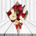 RAMO EXTENDIDO MIX DE ROSAS, GERBERAS Y TULIPANES