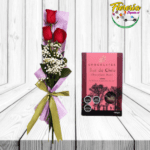 RAMO DE 3 ROSAS Y CAJA DE BOMBONES DEL SUR