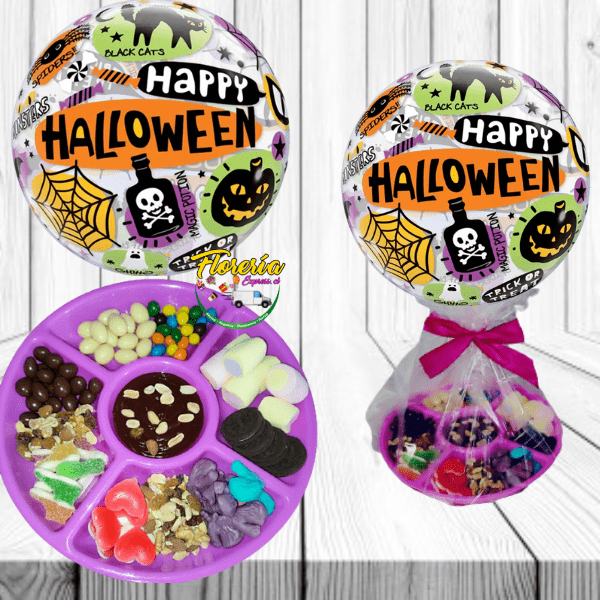 BANDEJA DE DULCES SORPRESA HALLOWEEN