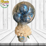BOX DE 40 ROSAS IMPORTADAS Y GLOBO BURBUJA PERSONALIZADO