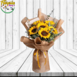 RAMO 6 GIRASOLES, FOLLAJE Y ENVOLTURA