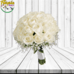 BOUQUET  25 ROSAS ILUMINACION ALREDEDOR