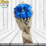 RAMO 6 ROSAS AZULES EN ARPILLERA