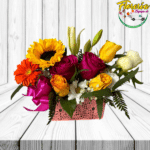 BASE MIX FLORAL (ROSAS, GIRASOL, GERBERA Y LILIUM)