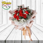 RAMO 18 ROSAS CON ELEGANTE ENVOLTURA