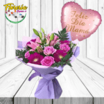RAMO MIX FLORAL DE TEMPORADA Y GLOBO