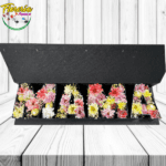 CAJA ESPECIAL FLORAL MAMÁ CON 8 BOMBONES