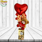 FERRERO ROCHER 100GRS, PELUCHE 20CM Y GLOBO