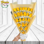 RAMO EXTENDIDO DE 24 ROSAS Y GYPSOPHILA