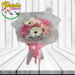 RAMO LA REINA 6 GERBERAS CON ILUMINACION