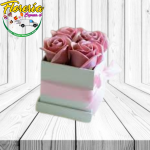 CAJA CON 4 ROSITAS ETERNAS