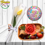 RAMITO 1 TULIPAN CON RICO PICOTEO Y GLOBO