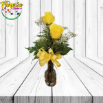 FLORERO 2 ROSAS AMARILLAS ÑUÑOA