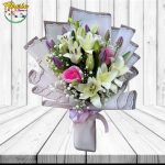 RAMO MIX 10 TULIPANES 8 LILIUM 2 ROSAS