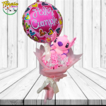 LINDO RAMO DE 30 ROSAS JABON PELUCHE STITCH Y GLOBO