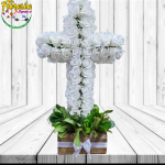 BASE CRUZ FLORAL 70 CM 65 ROSAS ETERNAS