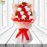 RAMO REGALO ESPECIAL CON 15 ROSAS DE JABON Y LINDA ENVOLTURA