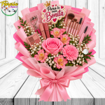 RAMO MUJER: 1 ROSA, 1 CLAVEL, MAQUILLAJE Y TOPPER